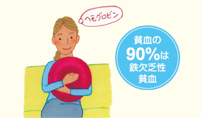貧血の90%は鉄欠乏性貧血